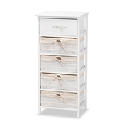 Baxton Studio Madelia Modern and Contemporary White Finished Wood and 1-Drawer Storage Unit Baxton Studio restaurant furniture, hotel furniture, commercial furniture, wholesale living room furniture, wholesale storage cabinet, classic storage cabinet